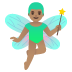 🧚🏽‍♂️ man fairy: medium skin tone display on Google